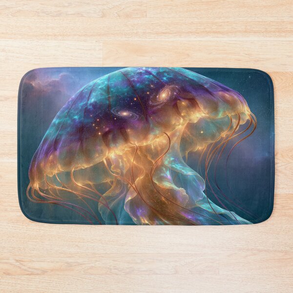 Item preview, Celestial Jellyfish Galaxy Art | Bioluminescent Cosmic Fantasy Illustration designed and sold by FrostyFrisby.