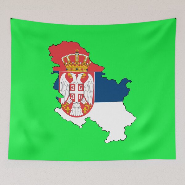 Item preview, Map of the Serbian flag designed and sold by visual adventures.