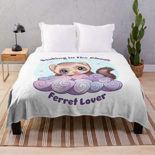 Item preview, Cute Ferret – Dooking in the Clouds designed and sold by Lily's World.
