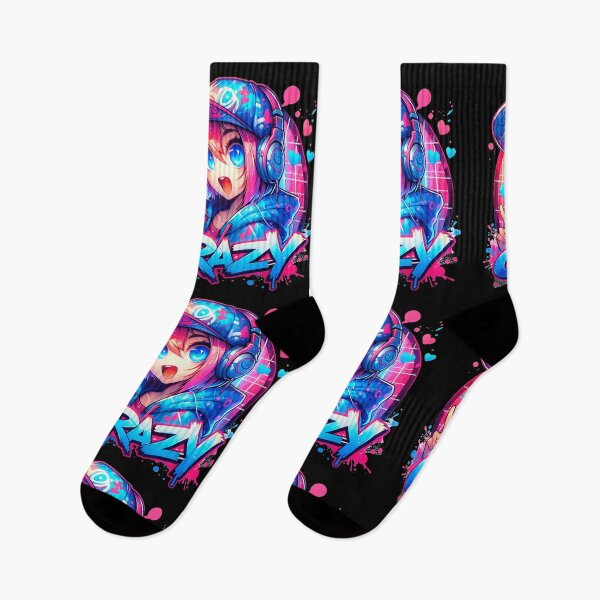 Item preview, Riot – Crazy Neon Anime Girl designed and sold by bella-rosa87.
