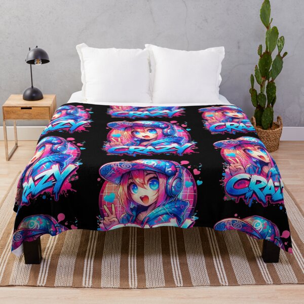 Item preview, Riot – Crazy Neon Anime Girl designed and sold by bella-rosa87.