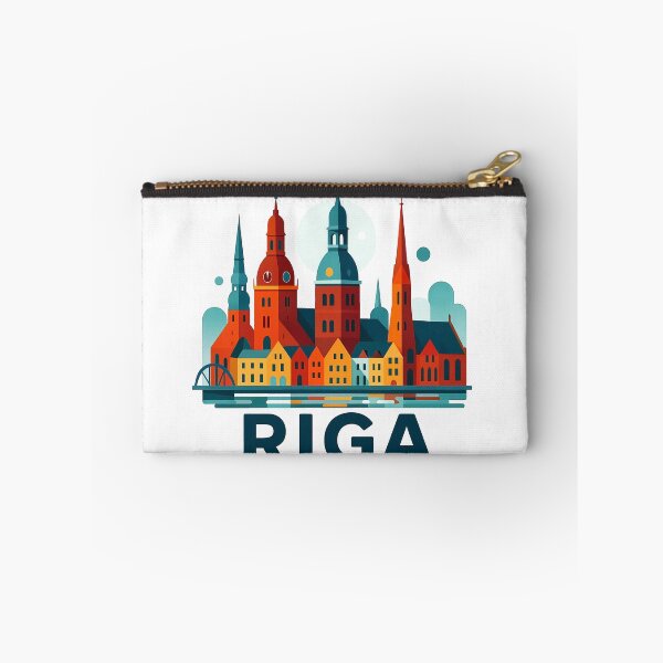 Item preview, Riga Latvia Travel Souvenir - House of Blackheads & Old Town Art designed and sold by OzzFrequency.