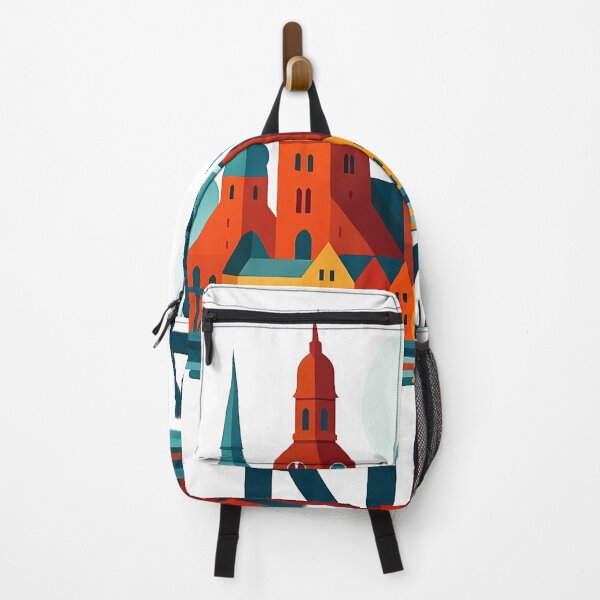 Item preview, Riga Latvia Travel Souvenir - House of Blackheads & Old Town Art designed and sold by OzzFrequency.