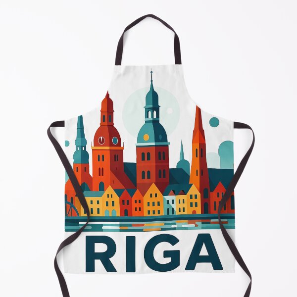 Item preview, Riga Latvia Travel Souvenir - House of Blackheads & Old Town Art designed and sold by OzzFrequency.