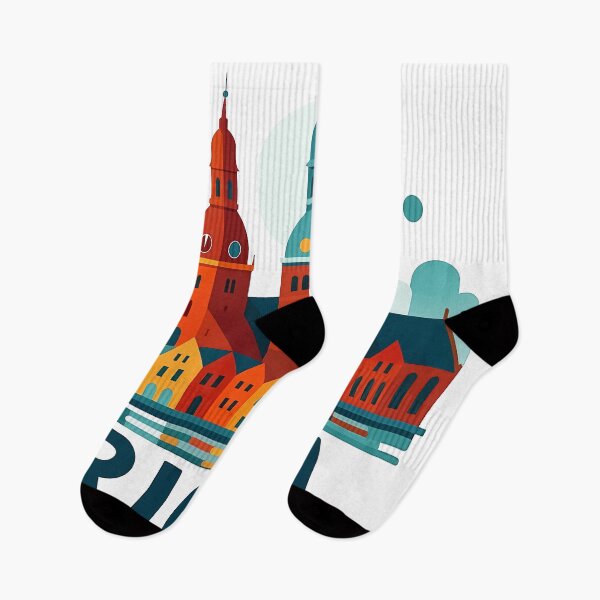 Item preview, Riga Latvia Travel Souvenir - House of Blackheads & Old Town Art designed and sold by OzzFrequency.
