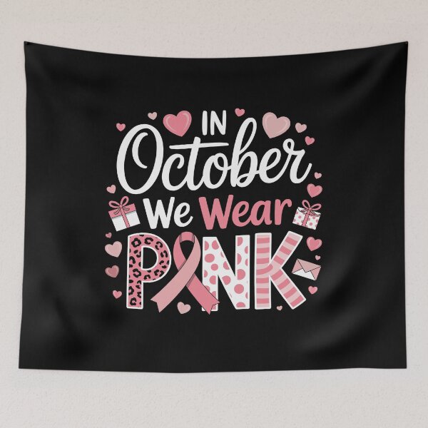 Item preview, In October We Wear Pink Breast Cancer Awareness  | Postal Worker Pink Ribbon | USPS Support Gift designed and sold by 76Valeria.