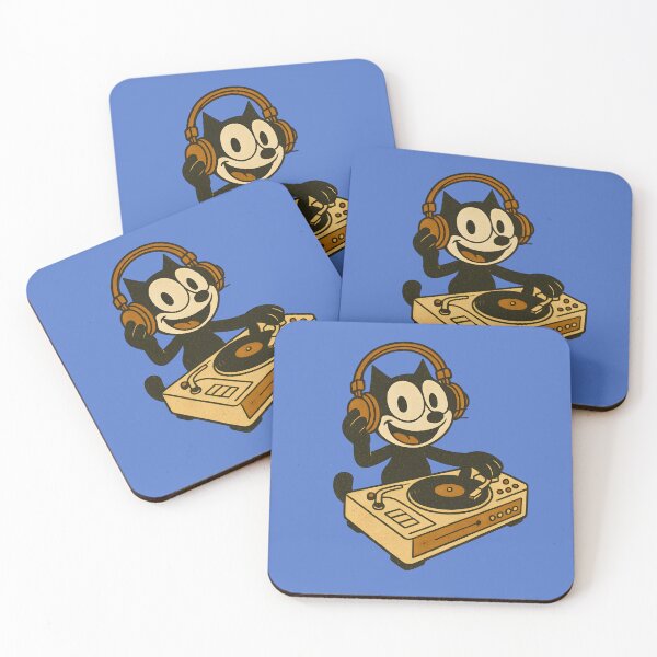 Item preview, FELIX CAT DJ VINTAGE WITH AUDIO HEADPHONES designed and sold by infinitearte.