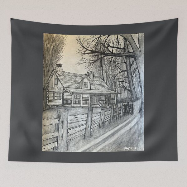 Item preview, Old Time Cabin designed and sold by Haxson37art.
