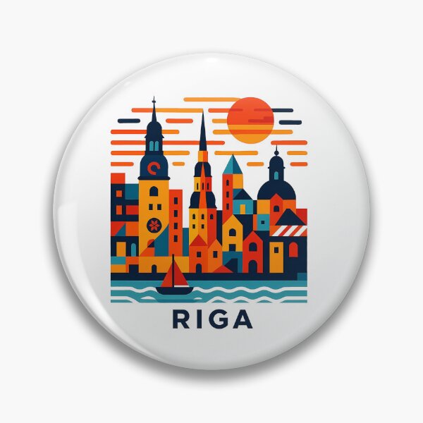 Item preview, Riga Latvia Travel Souvenir - House of Blackheads & Old Town Art designed and sold by OzzFrequency.