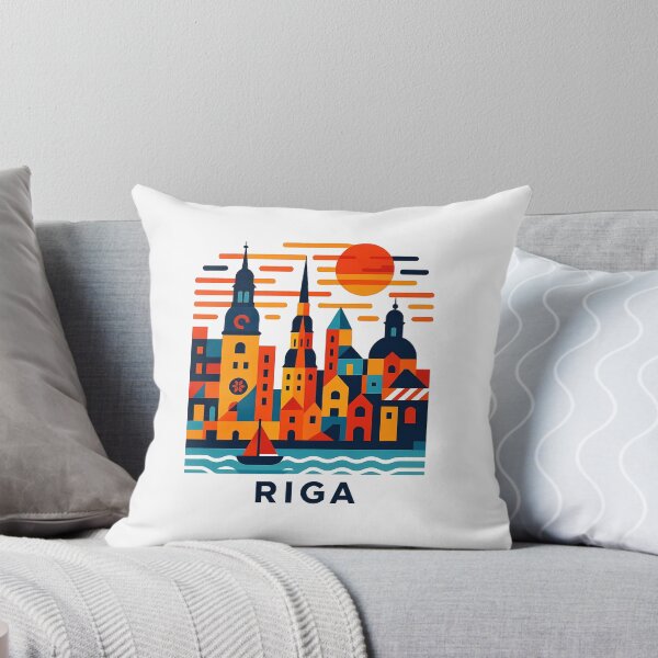 Item preview, Riga Latvia Travel Souvenir - House of Blackheads & Old Town Art designed and sold by OzzFrequency.
