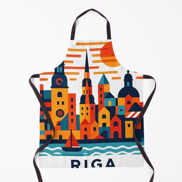 Item preview, Riga Latvia Travel Souvenir - House of Blackheads & Old Town Art designed and sold by OzzFrequency.