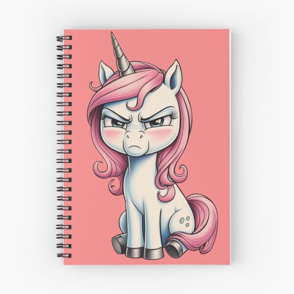 Item preview, Slightly Annoyed Kawaii Unicorn Sketch designed and sold by Uniquely Yours.