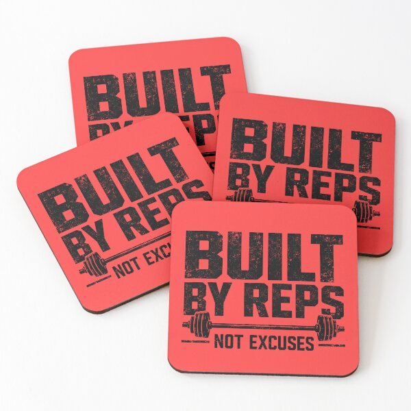 Item preview, Built by Reps, Not Excuses – Vintage Gym Motivation designed and sold by motivationaltee.