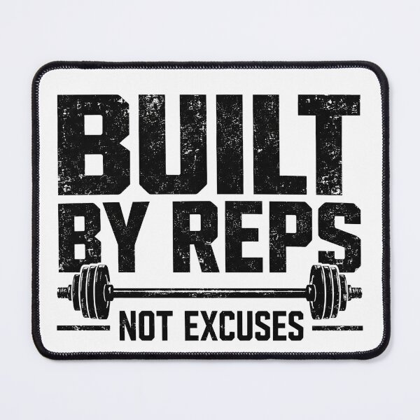 Item preview, Built by Reps, Not Excuses – Vintage Gym Motivation designed and sold by motivationaltee.