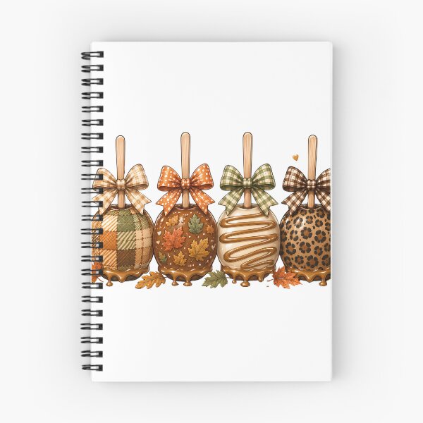Item preview, Caramel Apple Coquette Bow Fall Autumn Gingham Leopard Plaid Fall Leaves Aesthetic designed and sold by VGAfanatic.