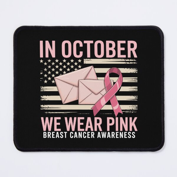 Item preview, In October We Wear Pink Breast Cancer Awareness | Postal Worker Pink Ribbon | USPS Support Gift designed and sold by 76Valeria.