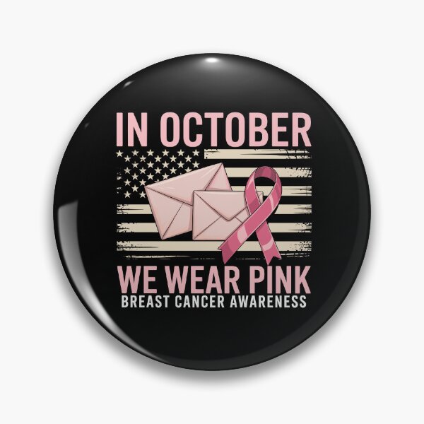 Item preview, In October We Wear Pink Breast Cancer Awareness  | Postal Worker Pink Ribbon | USPS Support Gift designed and sold by 76Valeria.