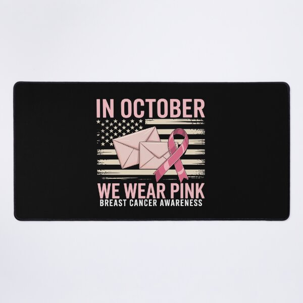 Item preview, In October We Wear Pink Breast Cancer Awareness | Postal Worker Pink Ribbon | USPS Support Gift designed and sold by 76Valeria.