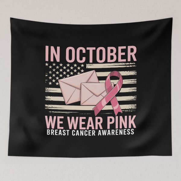 Item preview, In October We Wear Pink Breast Cancer Awareness  | Postal Worker Pink Ribbon | USPS Support Gift designed and sold by 76Valeria.