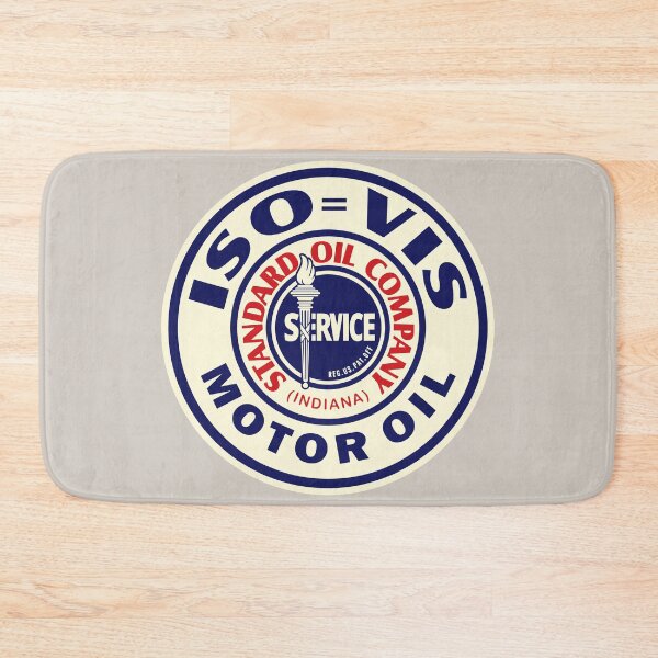 Item preview, ISO VIS Motor Oil vintage sign reproduction designed and sold by htrdesigns.