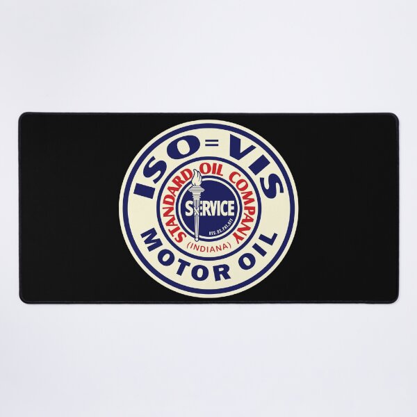 Item preview, ISO VIS Motor Oil vintage sign reproduction designed and sold by htrdesigns.