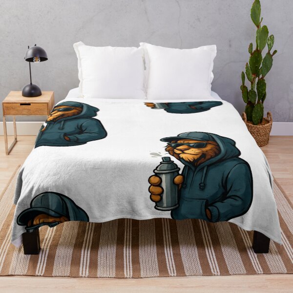 Item preview, A SPRAY CAN STREET ART LION designed and sold by infinitearte.