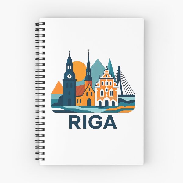 Item preview, Riga Latvia Travel Souvenir - House of Blackheads & Old Town Art designed and sold by OzzFrequency.