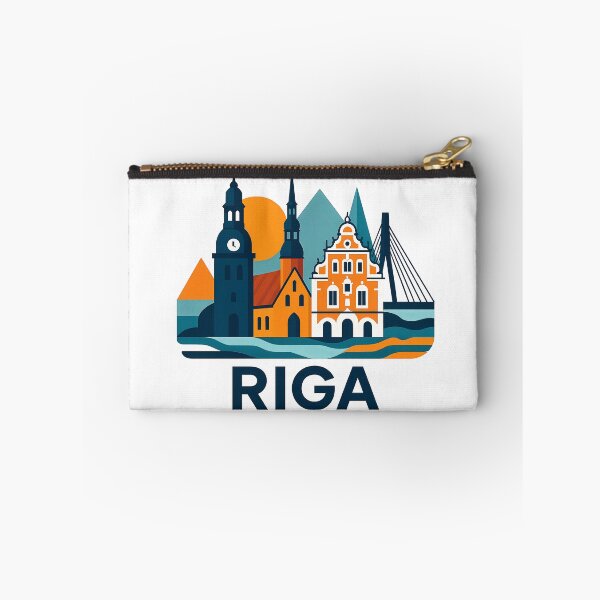Item preview, Riga Latvia Travel Souvenir - House of Blackheads & Old Town Art designed and sold by OzzFrequency.