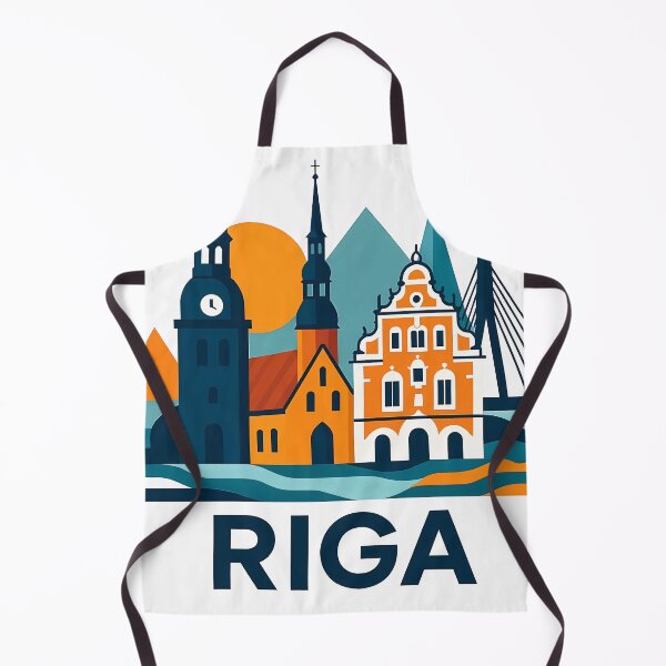 Item preview, Riga Latvia Travel Souvenir - House of Blackheads & Old Town Art designed and sold by OzzFrequency.