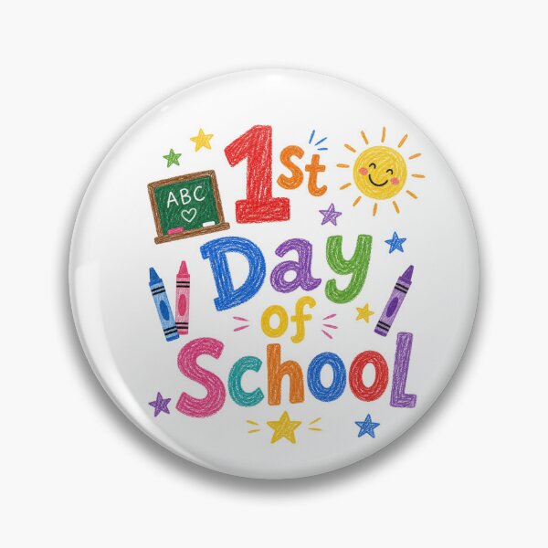 Item preview, 1st Day of School - Crayon Rainbow ABC Sunshine Design designed and sold by Lozarux.