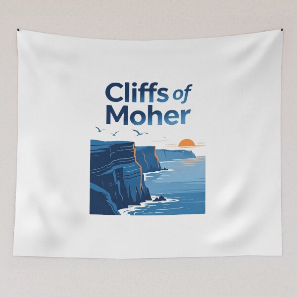 Item preview, Cliffs of Moher – Iconic Irish Coastal Landscape Travel Design designed and sold by VladisWorld.