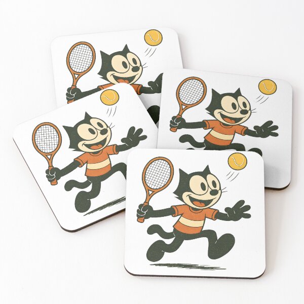 Item preview, FELIX CAT PLAYS TENNIS designed and sold by infinitearte.