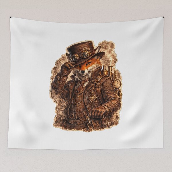 Item preview, Steampunk Fox designed and sold by VerdePegajoso.