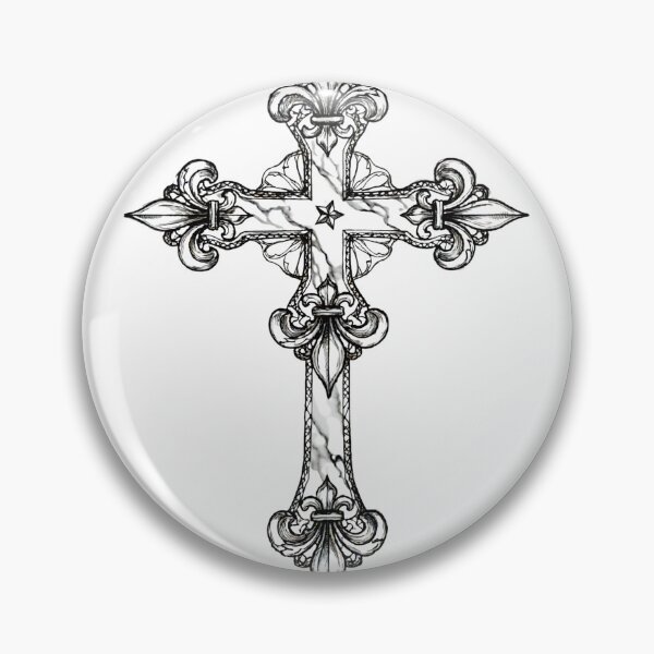 Item preview, Elegant Ornamental Cross - Minimalist Gothic Design designed and sold by FRADEX STORE.