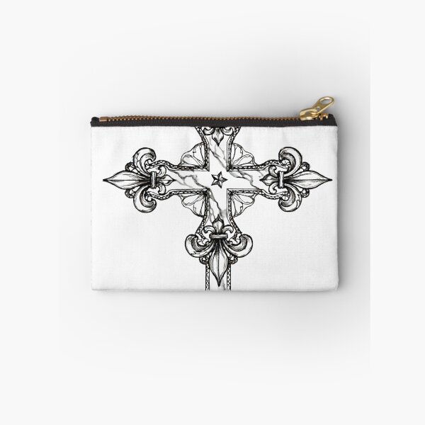 Item preview, Elegant Ornamental Cross - Minimalist Gothic Design designed and sold by FRADEX STORE.
