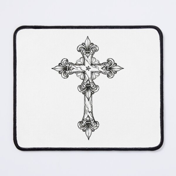 Item preview, Elegant Ornamental Cross - Minimalist Gothic Design designed and sold by FRADEX STORE.
