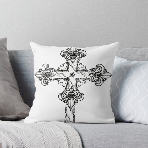 Item preview, Elegant Ornamental Cross - Minimalist Gothic Design designed and sold by FRADEX STORE.