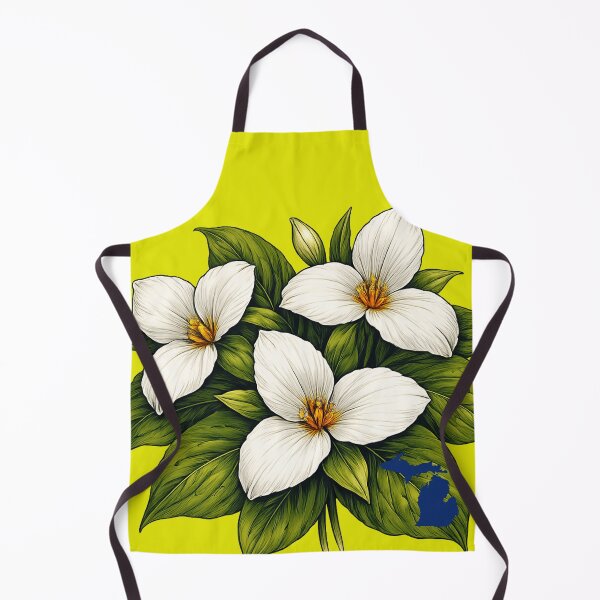 Item preview, Michigan Trilliums | State Wildflower Artwork designed and sold by FreshWaterWares.