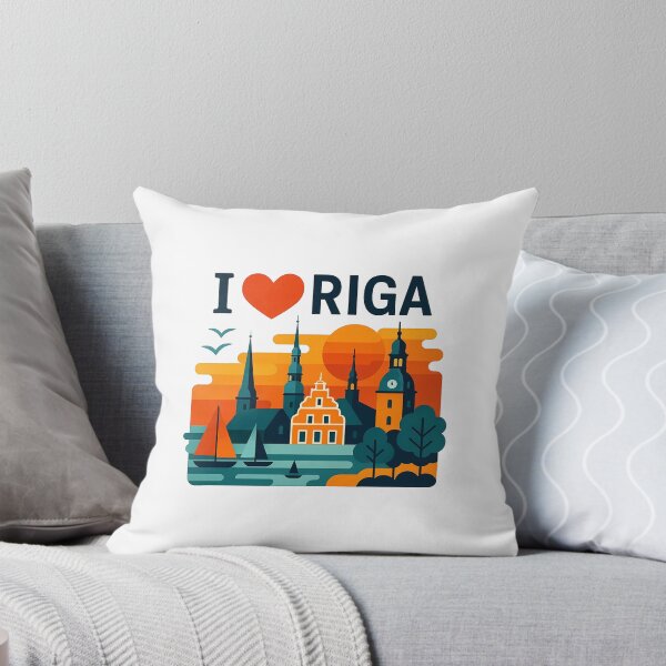 Item preview, Riga Latvia Travel Souvenir - House of Blackheads & Old Town Art designed and sold by OzzFrequency.