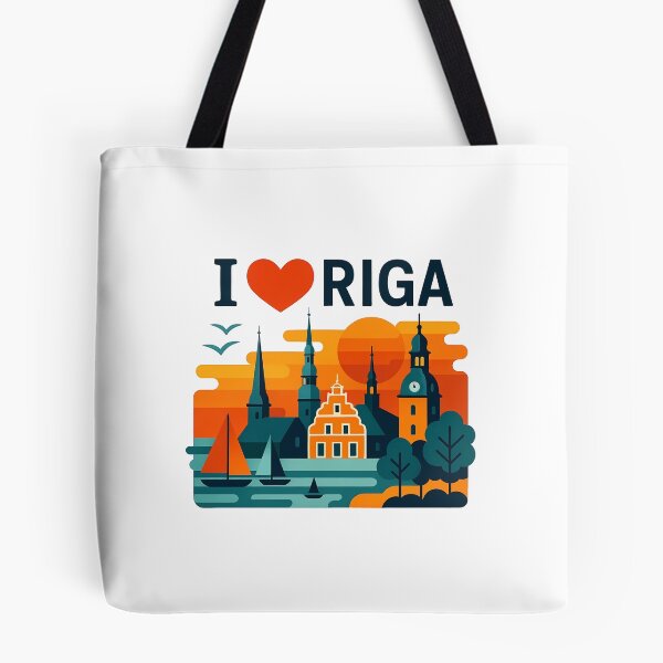 Item preview, Riga Latvia Travel Souvenir - House of Blackheads & Old Town Art designed and sold by OzzFrequency.