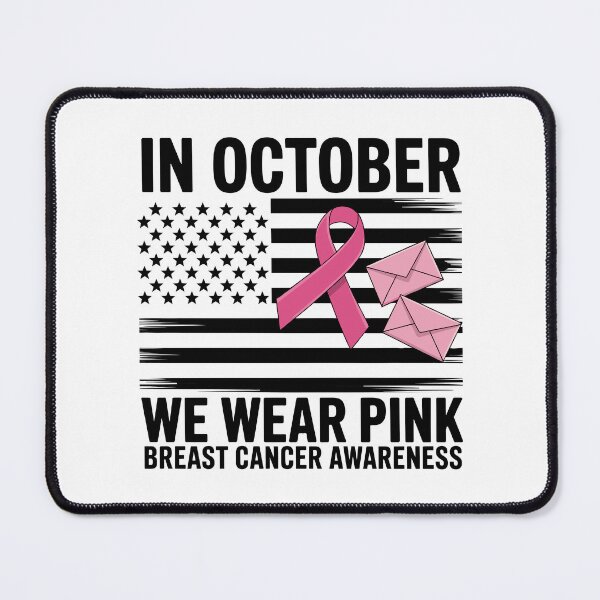 Item preview, In October We Wear Pink Breast Cancer Awareness | Postal Worker Pink Ribbon | USPS Support Gift designed and sold by 76Valeria.