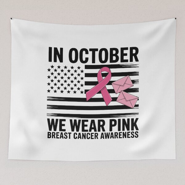 Item preview, In October We Wear Pink Breast Cancer Awareness  | Postal Worker Pink Ribbon | USPS Support Gift designed and sold by 76Valeria.