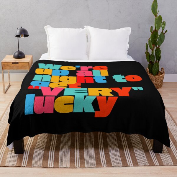 Item preview, We're Up All Night to Get Very Lucky – Funny Retro Party Quote designed and sold by paulo silveira.