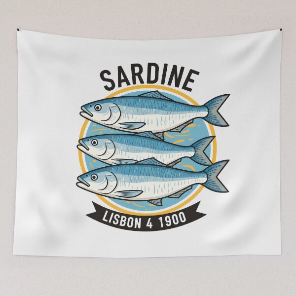 Item preview, A LOGO WITH THREE SARDINES designed and sold by infinitearte.