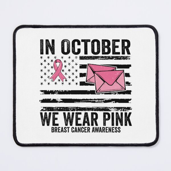 Item preview, In October We Wear Pink Breast Cancer Awareness | Postal Worker Pink Ribbon | USPS Support Gift designed and sold by 76Valeria.