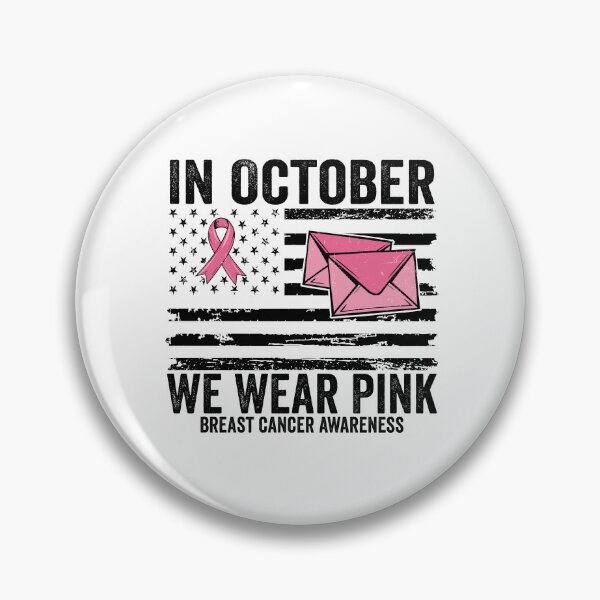 Item preview, In October We Wear Pink Breast Cancer Awareness  | Postal Worker Pink Ribbon | USPS Support Gift designed and sold by 76Valeria.