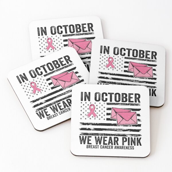 Item preview, In October We Wear Pink Breast Cancer Awareness  | Postal Worker Pink Ribbon | USPS Support Gift designed and sold by 76Valeria.