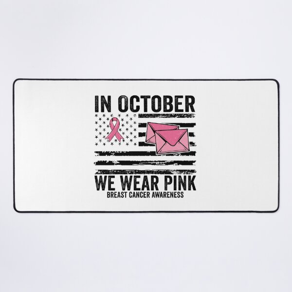 Item preview, In October We Wear Pink Breast Cancer Awareness | Postal Worker Pink Ribbon | USPS Support Gift designed and sold by 76Valeria.