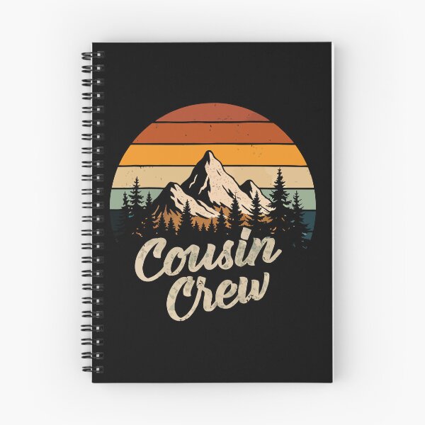 Item preview, Cousin Crew Mountain Hiking - Retro Sunset Outdoor Art designed and sold by BendyBeasts.