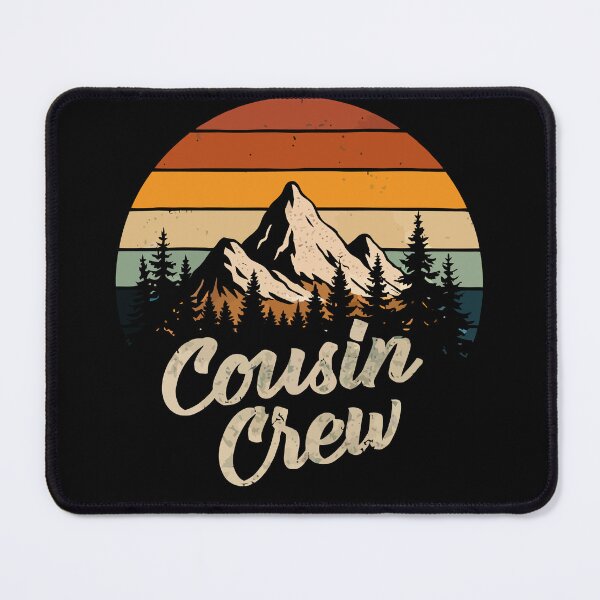 Item preview, Cousin Crew Mountain Hiking - Retro Sunset Outdoor Art designed and sold by BendyBeasts.